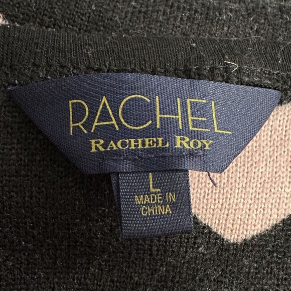 Rachel Roy Sweater Heart Pattern Soft Knit - Picture 12 of 12